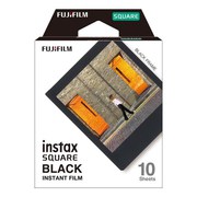 FUJIFILM チェキ フィルム　チェキスクエア用フィルム 「instax SQUARE BLACK」 1パック（10枚入）