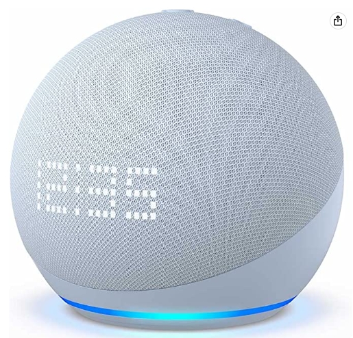 Echo Dot 第5世代 時計付き クラウドブルー