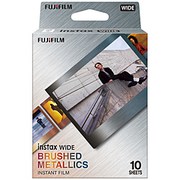 FUJIFILM チェキ インスタントフィルム　カラー instax WIDE BRUSHED METALLICS(ブラッシュド メタリックス) 1パック（10枚入）