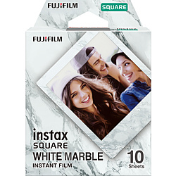 FUJIFILM チェキ フィルム instax SQUARE WHITE MARBLE 1パック（10枚入）