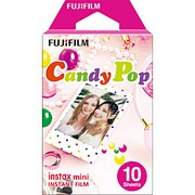 FUJIFILM チェキ フィルム instax mini 絵柄入りフレーム 「キャンディポップ」 1パック(10枚入)