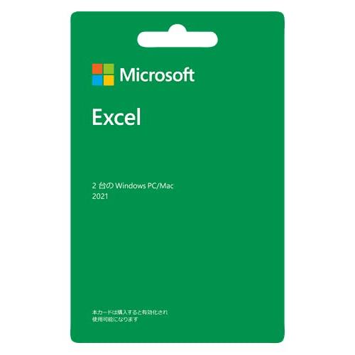 Microsoft Office EXCEL 2021 POSAカード永続版 2PC