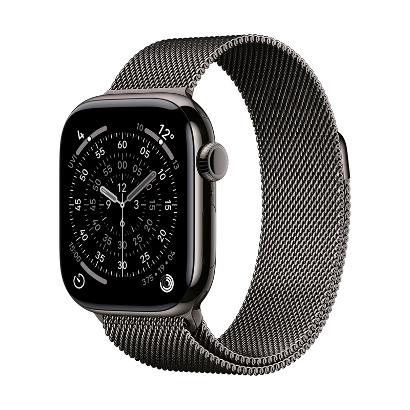 Apple Watch Series 11（GPS ＋ Cellularモデル）- 46mm MFD34J/A スレートチタニウムケースとスレートミラネーゼループ - S/M