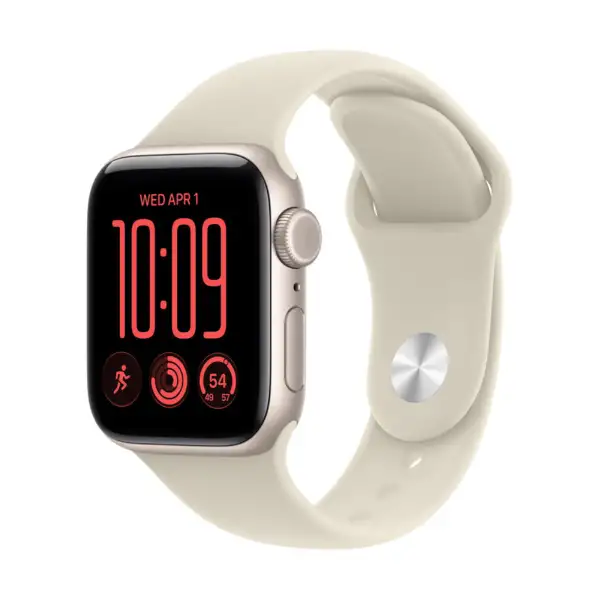 Apple Watch SE 3（GPS ＋ Cellularモデル）- 40mm MJLE4J/A スターライトアルミニウムケースとサンドスポーツバンド- M/L