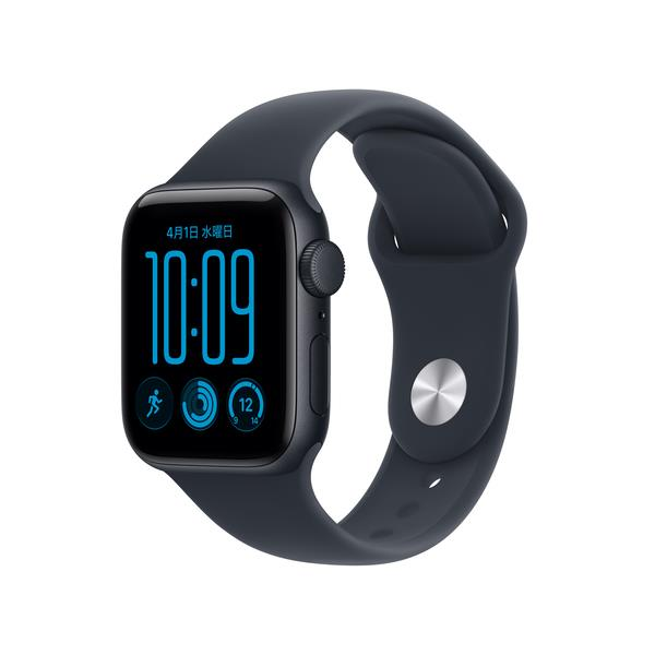 Apple Watch SE 3（GPS ＋ Cellularモデル）- 40mm MJLG4J/A ミッドナイトアルミニウムケースとネイビーブルースポーツバンド-S/M