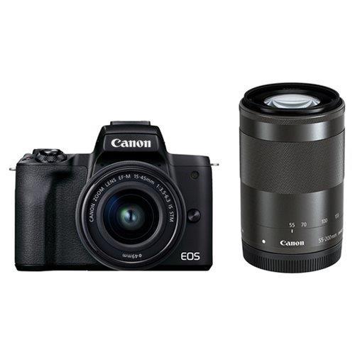 デジタル一眼カメラ EOS Kiss M2 ダブルズームキット [ブラック]