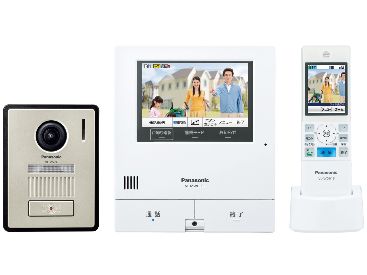 テレビドアホン 外でもドアホン VL-SWD505KF