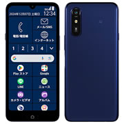らくらくスマートフォン Lite UQモバイル [ディープブルー]